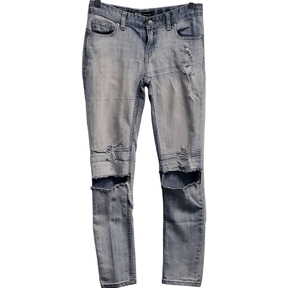 Levi’s Boyfriend Distressed Frayed Ripped Knees Youth Jeans Regular 12